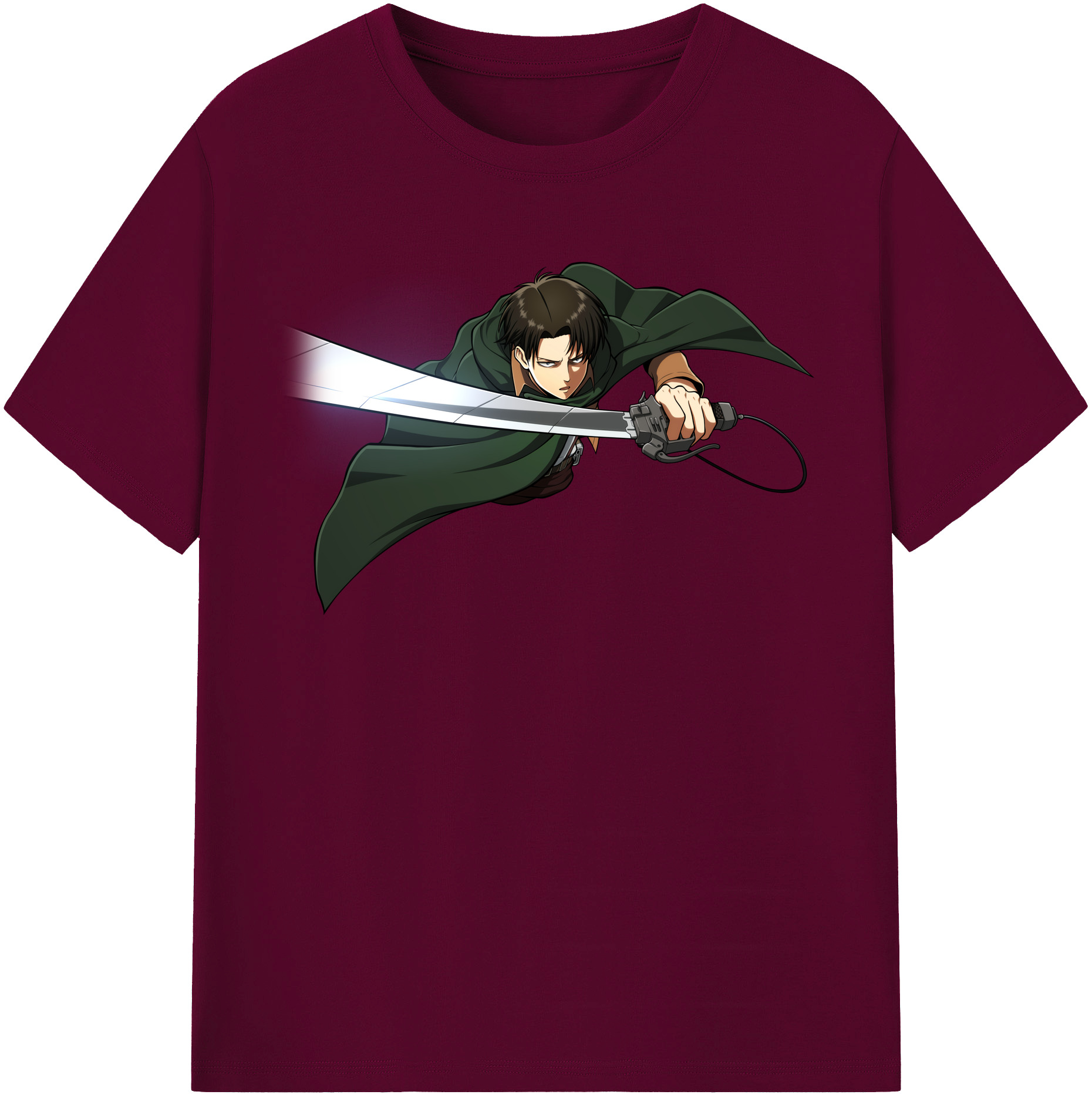 （画像用） 進撃の巨人 リヴァイ·アッカーマン Attack on Titan Levi Ackerman レディースカジュアルプリントTシャツ（綿100％）